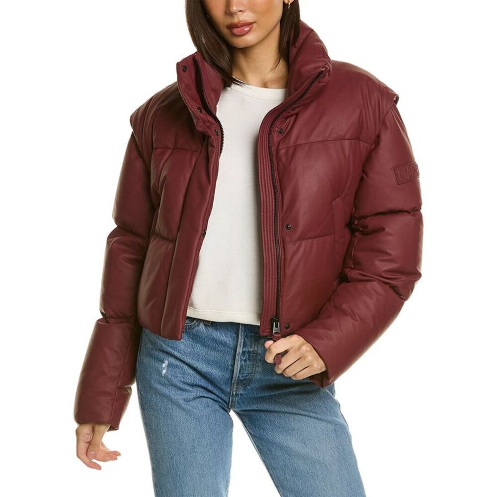 Mackage Womens  Bailey Convertible Puffer Jacket, Red